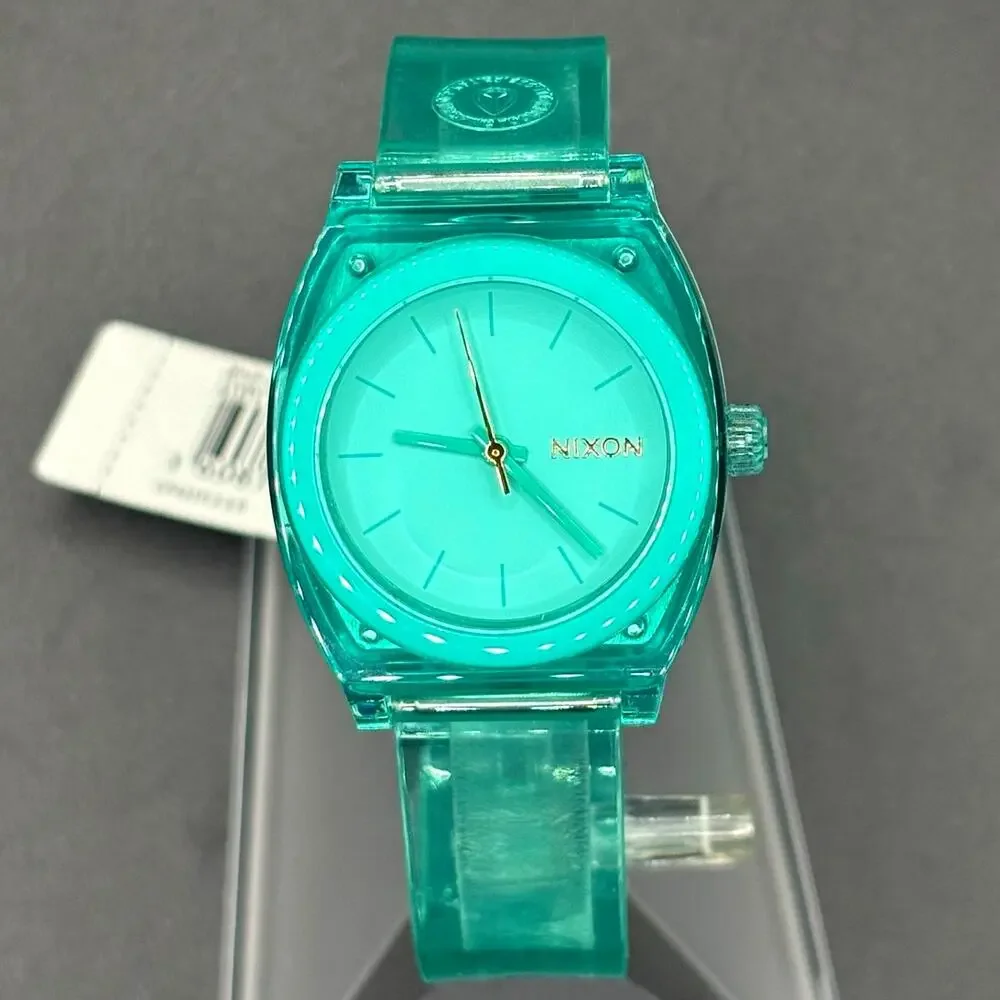 Nixon Medium Time Teller P A1215-309 Turquoise 31mm Watch NIBWT